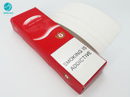Sigara Tütün Ürünleri İçin Dekoratif Kırmızı Renkli Karton Ambalaj Kutuları