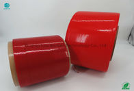 BOPP Malzemeleri 50000m Uzunluk Büyük Kırmızı Renkli Yırtma Şeridi Bant Yapıştırıcısı
