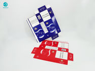 Mavi Kırmızı Serisi Tasarım Sigara Paketi İçin Tek Kullanımlık Dayanıklı Karton Kasa
