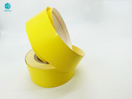 Sigara Ambalajı İçin 95mm Parlak Sarı İç Çerçeve Kaplamalı Kağıt Karton