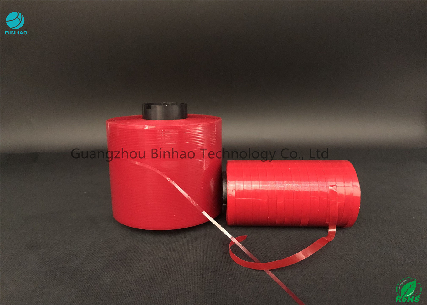 MOPP Malzemeleri Kendinden Yapışkanlı Yapışkan Gözyaşı Bandı Karton Kutu İçin Kolay Renk Kırmızı 5mm Genişlik