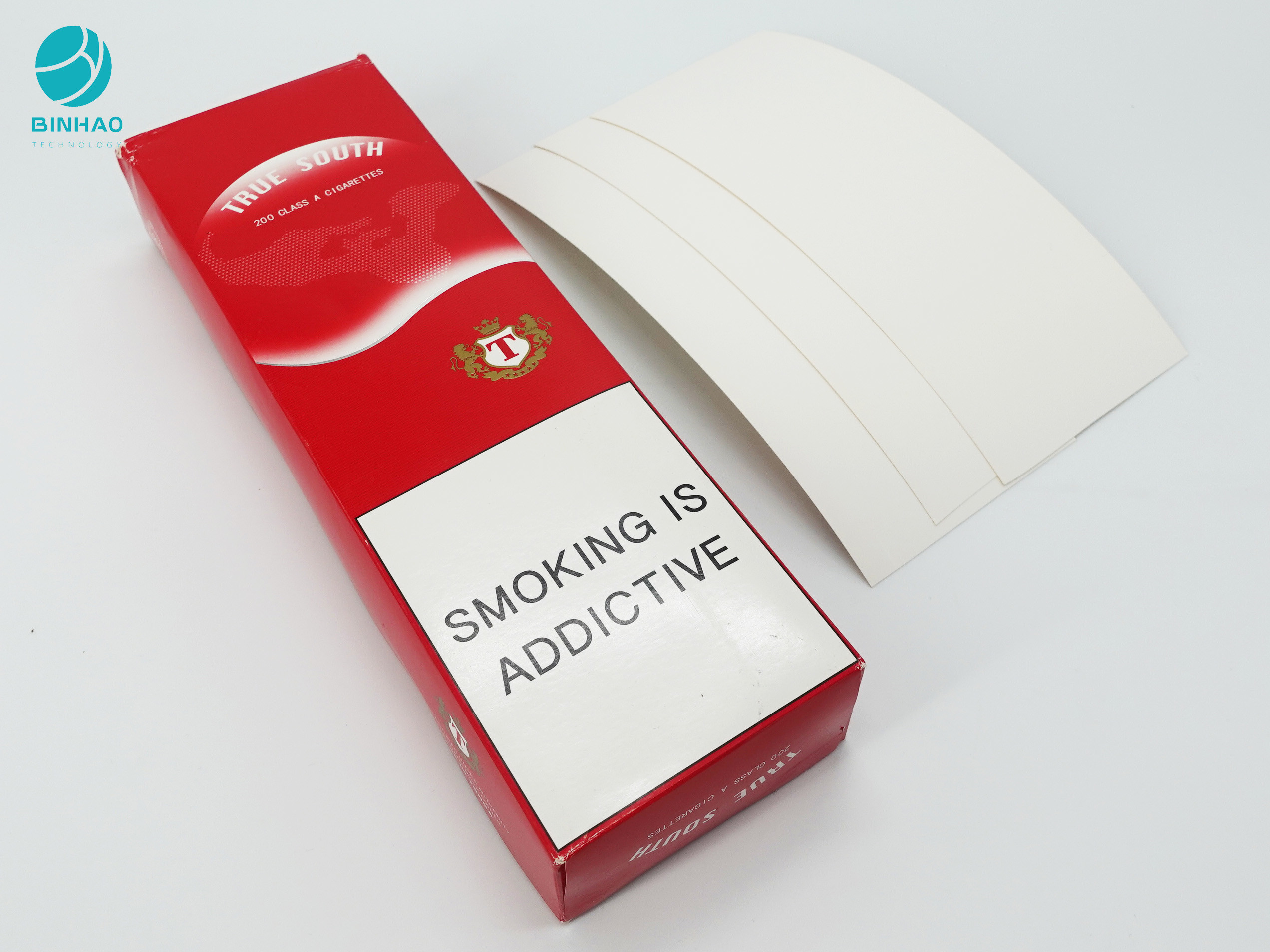 Özel Tasarımlı Tütün Düz Ambalaj Dikdörtgen Paket Karton Kağıdı