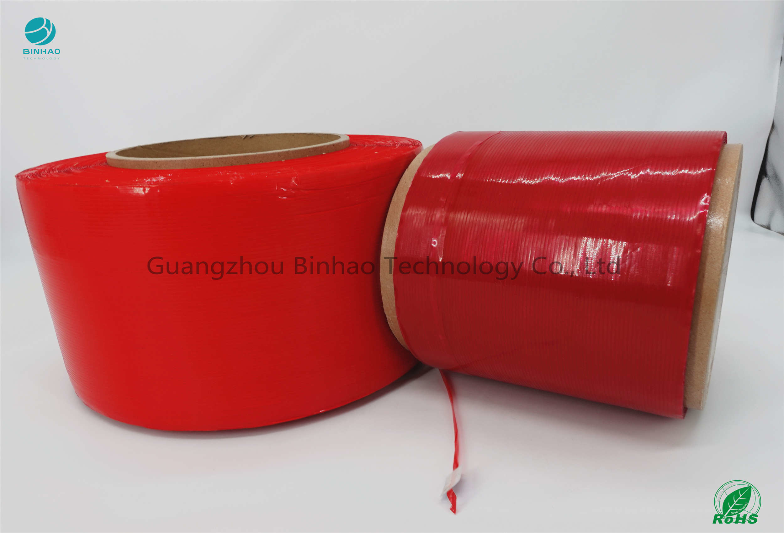 Tutkal Kalınlığı Kağıt Çekirdeği 152m Büyük Boy 5mm Yırtma Bandı Kırmızı Renk