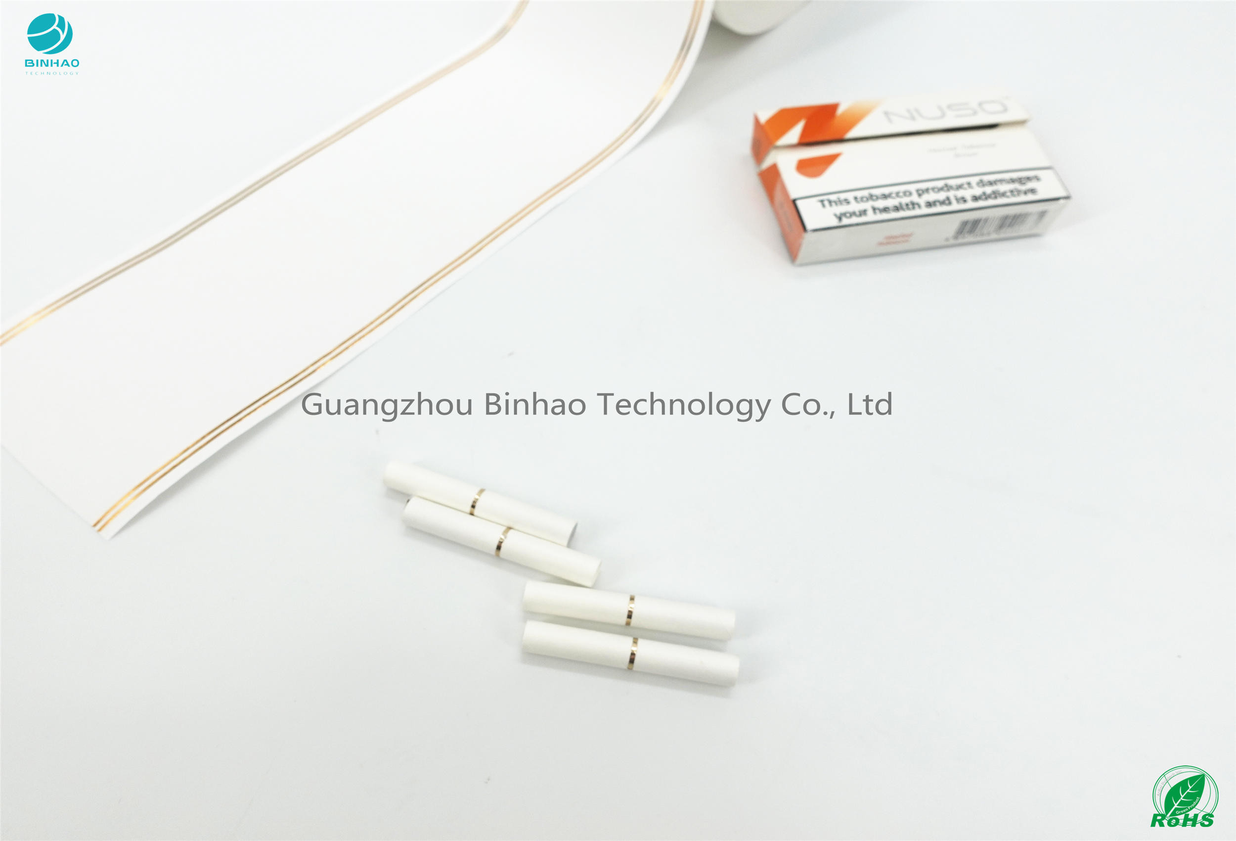 Bahşiş Kağıdı Altın Engelleme Baskı HNB E-Sigara Paketi Malzemeleri 50mm Boyut