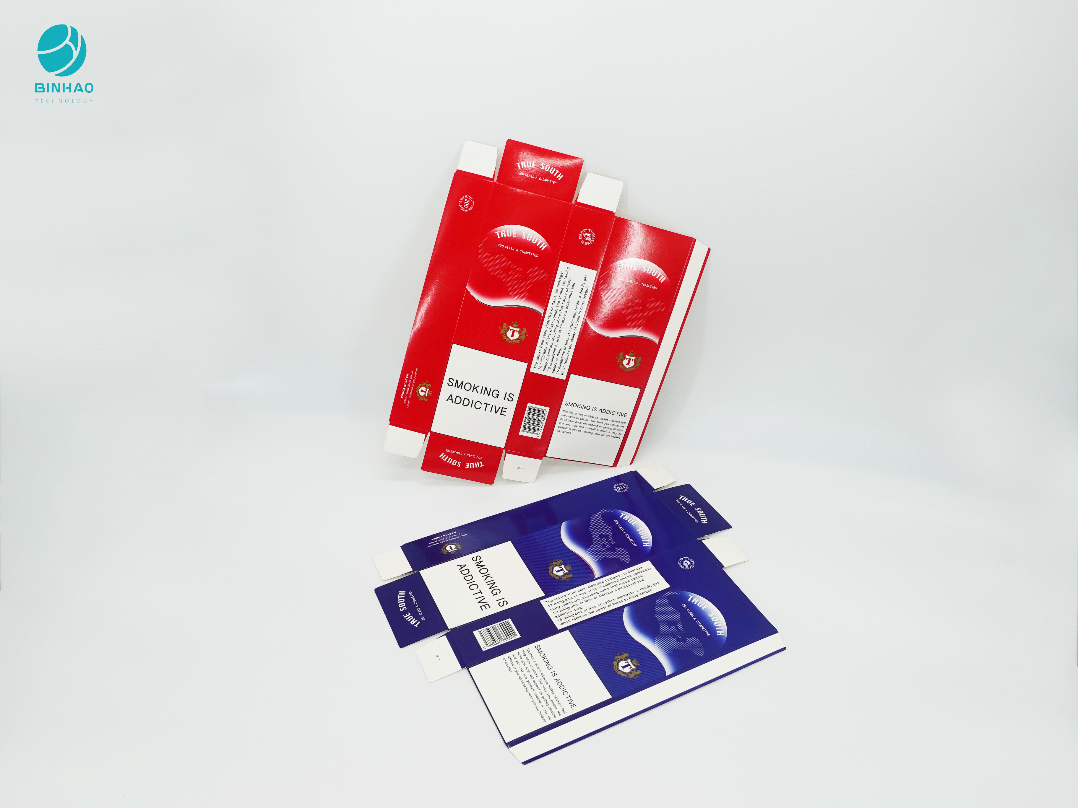 Tütün Sigara Tabakası Kutusu Ambalajı İçin Dekoratif Tasarım Karton Kağıt