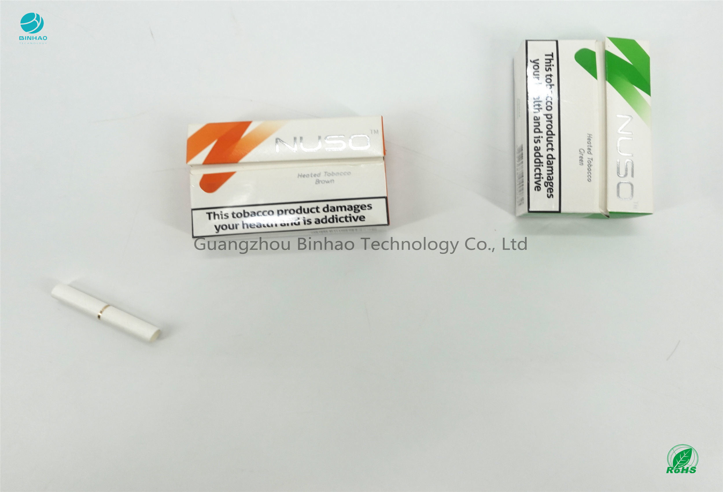 HNB E-Sigara Paketi Kutuları Özelleştirilmiş Ağartılmış Kimyasal Selüloz Kağıdı