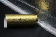 Özelleştirilmiş Boyut Altın Kabartma Alüminyum Folyo Kağıt Rulo 50 Mikron Kalınlığı