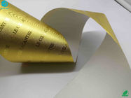 Tütün 1500M Uzun İyi Genişletilebilirlik Alüminyum Folyo Kağıt Altın Rengi Özelleştirilmiş