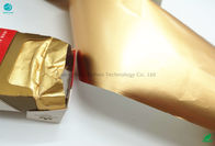 Mat 2 Katmanlı Yüksek Mukavemetli 70g / M2 Alüminyum Folyo Kağıt Altın Kağıt Tütün