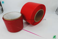Tutkal Kalınlığı Kağıt Çekirdeği 152m Büyük Boy 5mm Yırtma Bandı Kırmızı Renk