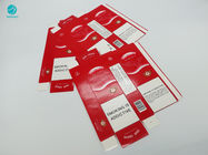 Kırmızı Beyaz Tütün Sigara Tabakası Kutusu Sıcak Damgalama Logolu Karton Karton